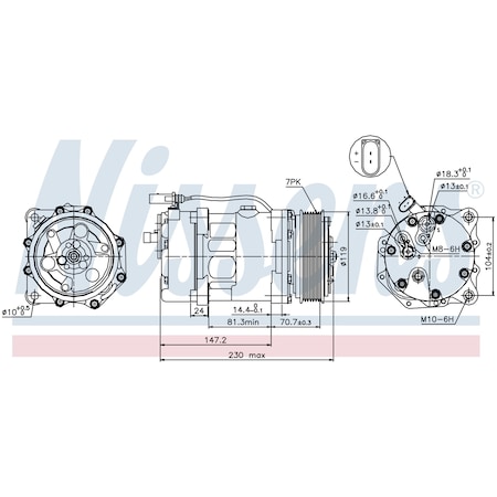 Nissen A/C Compressor, 89117 89117